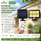 120 LED Güneş Enerjili Solar Duvar Lambası | Hareket Sensörlü | Uzaktan Kuman